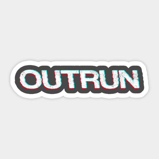 OUTRUN Sticker by PaletteDesigns